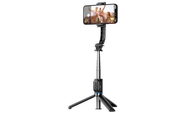 WiWU Wi-SE001 Detachable Tripod Selfie Stick For Cell Phone Selfie Stick Tripod with Detachable Phone Holder, Aluminium Selfie Stick, 360 Rotation Extendable Phone Tripod